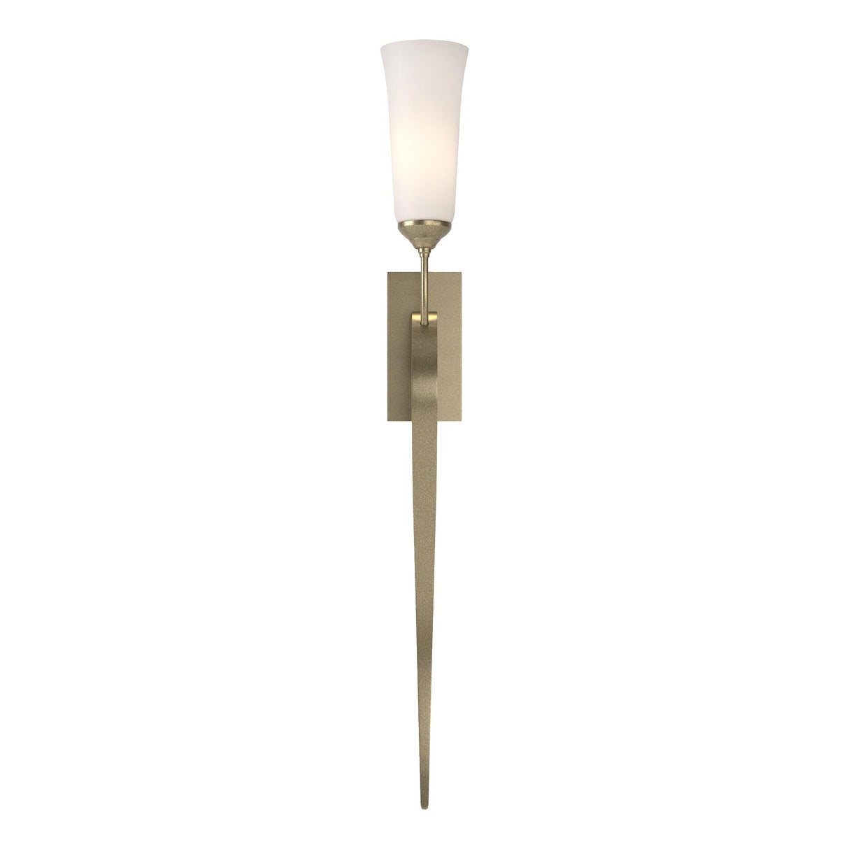 Hubbardton Forge 2012 Soft Gold Opal Glass (GG) Sweeping Taper ADA Sconce