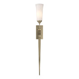 Hubbardton Forge 2012 Soft Gold Opal Glass (GG) Sweeping Taper ADA Sconce