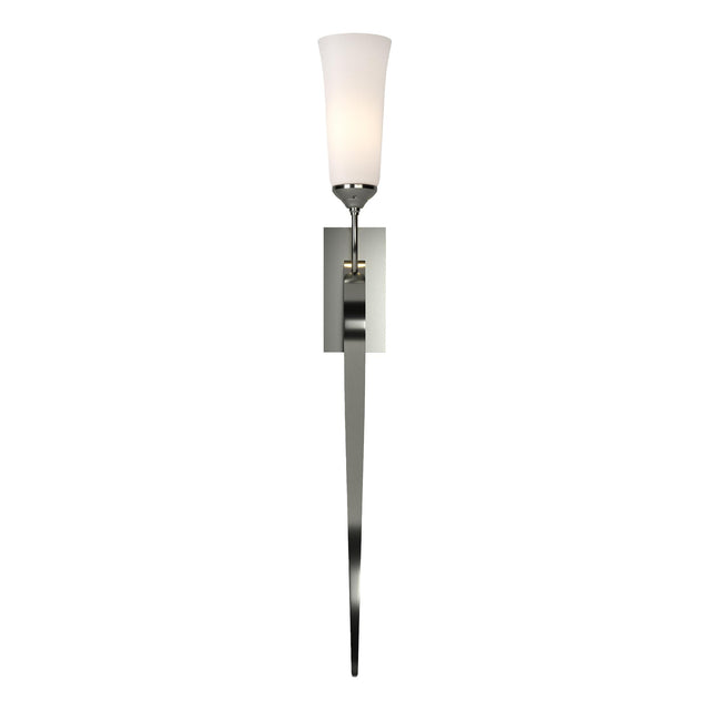 Hubbardton Forge 2012 Sterling Opal Glass (GG) Sweeping Taper ADA Sconce