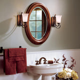 Hubbardton Forge 2003 Bronze Opal Glass (GG) Scroll Sconce