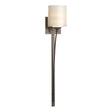 Hubbardton Forge 2008 Bronze Opal Glass (GG) Formae Contemporary 1 Light Sconce