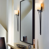 Hubbardton Forge 2008 Bronze Opal Glass (GG) Formae Contemporary 1 Light Sconce