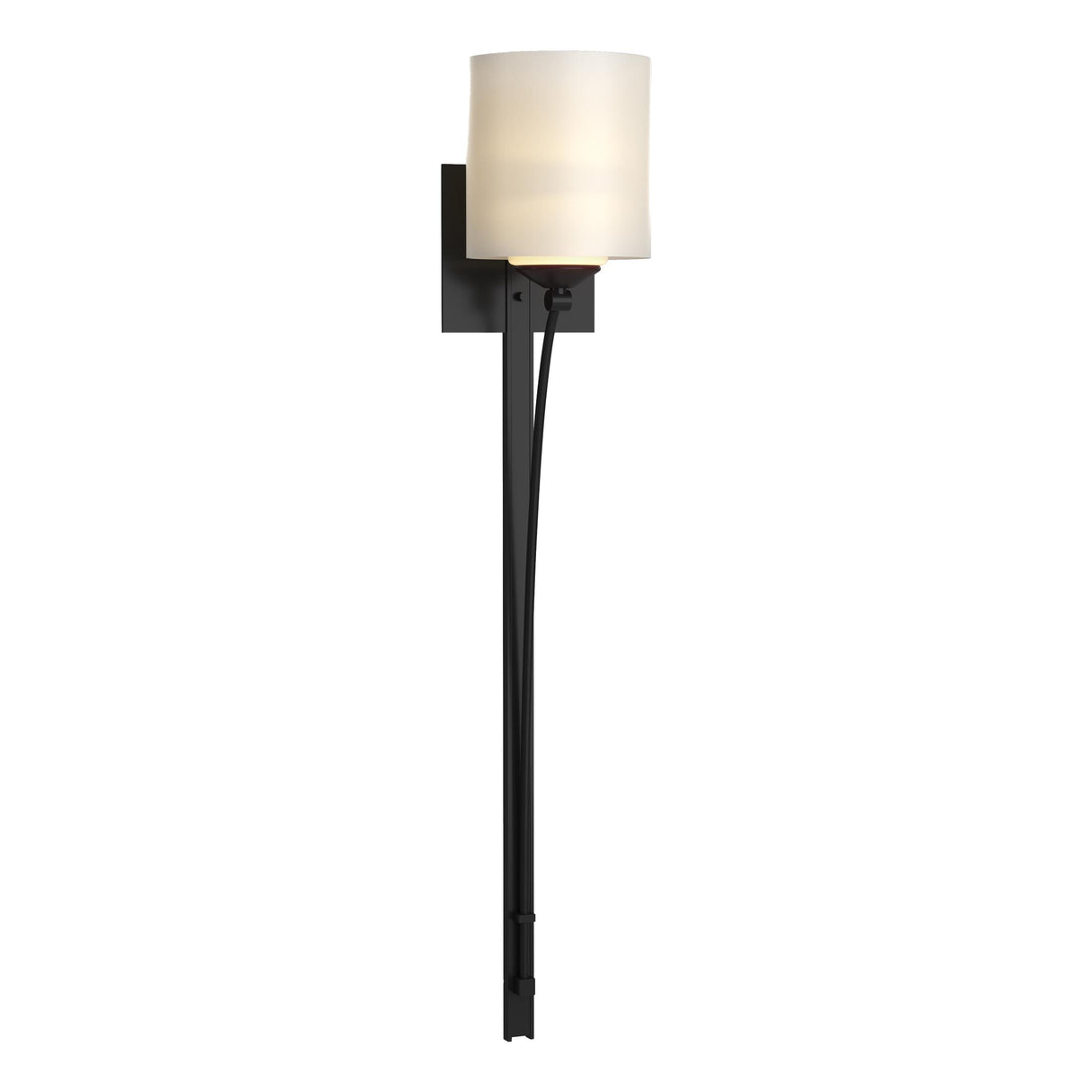 Hubbardton Forge 2008 Black Opal Glass (GG) Formae Contemporary 1 Light Sconce