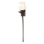 Hubbardton Forge 2010 Bronze Opal Glass (GG) Left Antasia Single Glass 1 Light Sconce