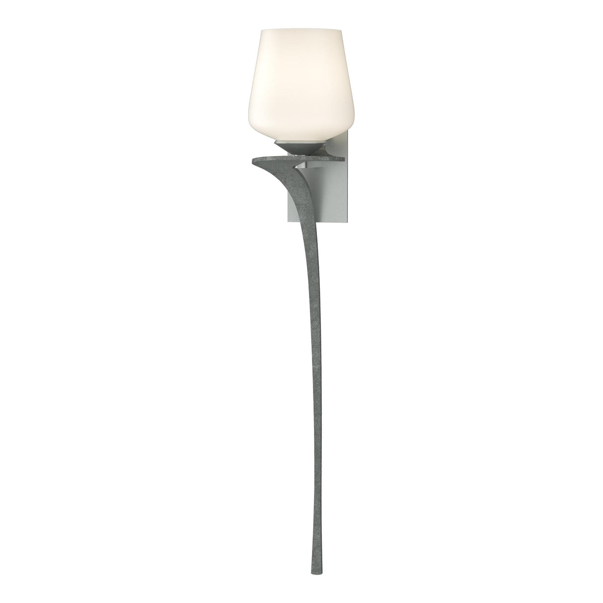 Hubbardton Forge 2010 Vintage Platinum Opal Glass (GG) Left Antasia Single Glass 1 Light Sconce