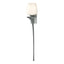 Hubbardton Forge 2010 Vintage Platinum Opal Glass (GG) Left Antasia Single Glass 1 Light Sconce