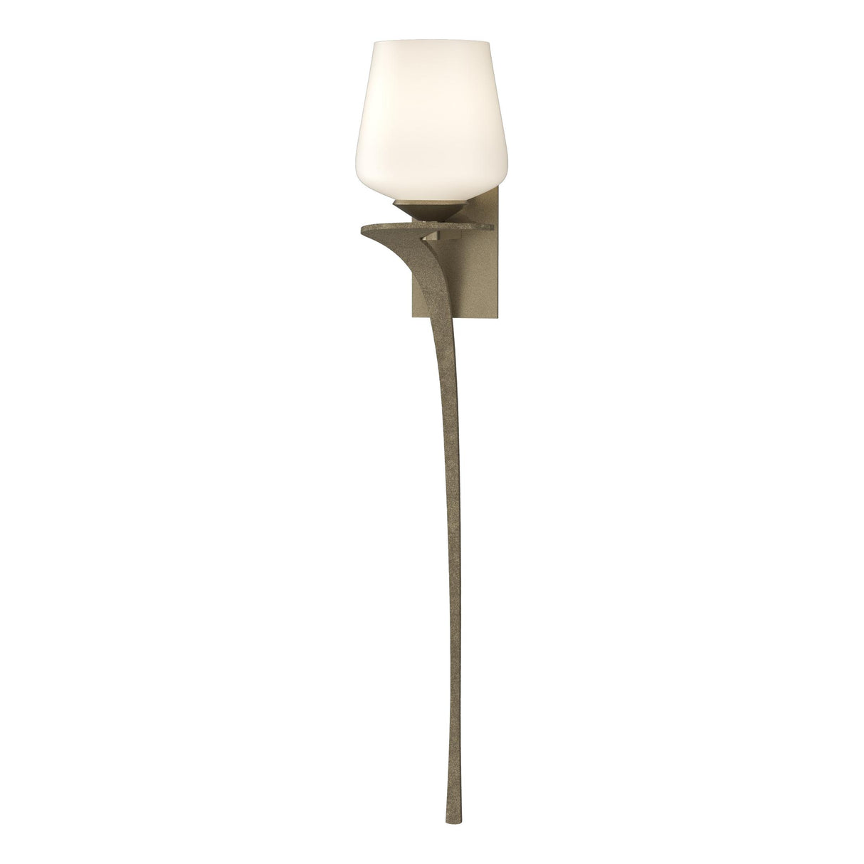 Hubbardton Forge 2010 Soft Gold Opal Glass (GG) Left Antasia Single Glass 1 Light Sconce