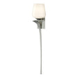 Hubbardton Forge 2010 Sterling Opal Glass (GG) Left Antasia Single Glass 1 Light Sconce
