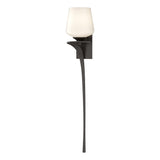 Hubbardton Forge 2010 Oil Rubbed Bronze Opal Glass (GG) Left Antasia Single Glass 1 Light Sconce