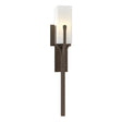 Hubbardton Forge 2015 Bronze Opal Glass (GG) Mediki Sconce