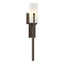 Hubbardton Forge 2015 Bronze Opal Glass (GG) Mediki Sconce