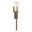 Hubbardton Forge 2015 Modern Brass Opal Glass (GG) Mediki Sconce