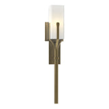 Hubbardton Forge 2015 Modern Brass Opal Glass (GG) Mediki Sconce