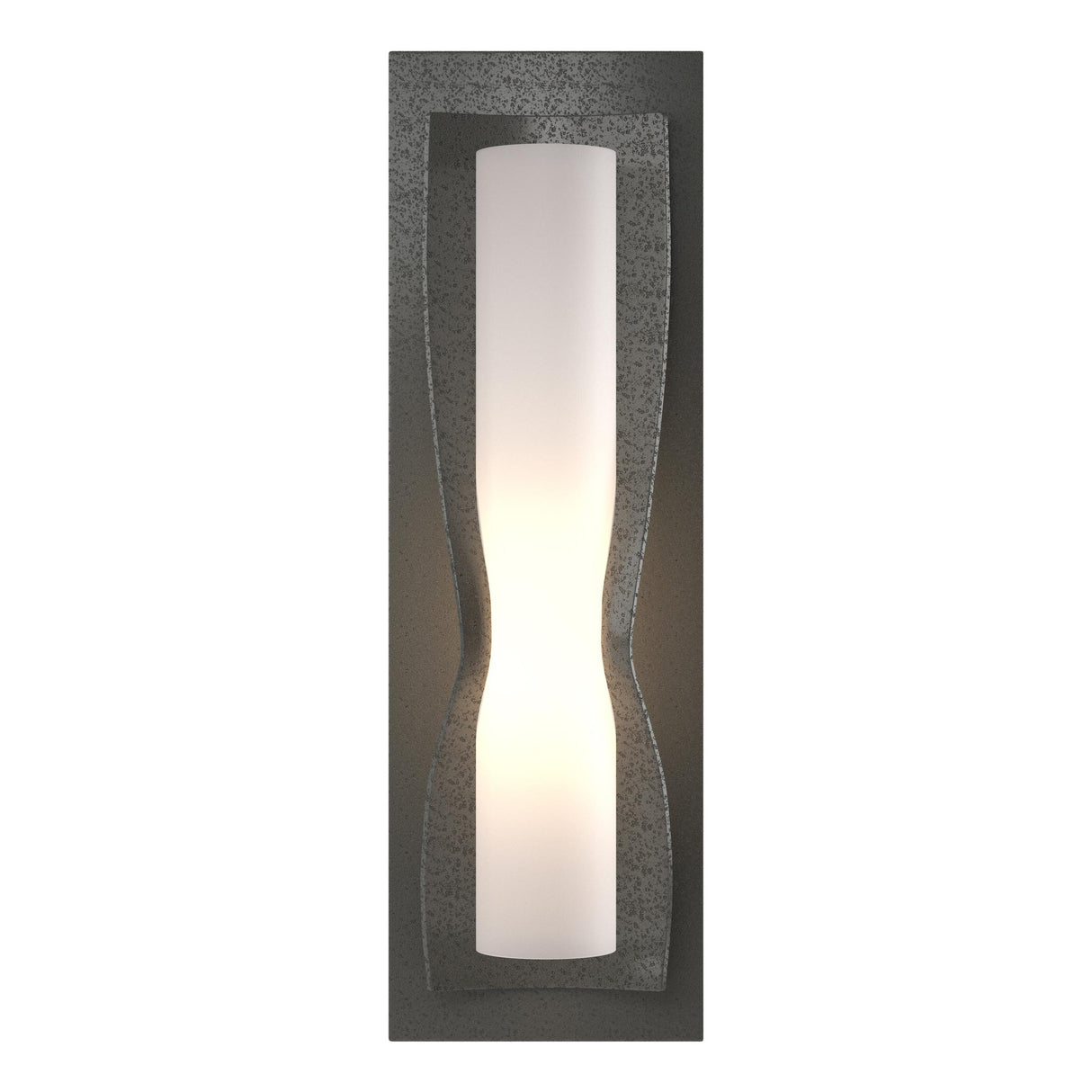 Hubbardton Forge 2011 Natural Iron Opal Glass (GG) Dune Sconce
