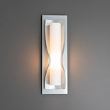 Hubbardton Forge 2011 Sterling Opal Glass (GG) Dune Sconce