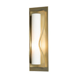 Hubbardton Forge 2011 Modern Brass Opal Glass (GG) Dune Sconce