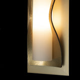 Hubbardton Forge 2011 Modern Brass Opal Glass (GG) Dune Sconce