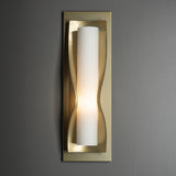 Hubbardton Forge 2011 Modern Brass Opal Glass (GG) Dune Sconce