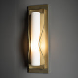 Hubbardton Forge 2011 Modern Brass Opal Glass (GG) Dune Sconce