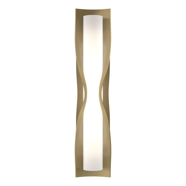 Hubbardton Forge 2012 Modern Brass Opal Glass (GG) Dune Large Sconce