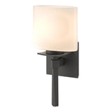 Hubbardton Forge 2010 Natural Iron Opal Glass (GG) Beacon Hall Ellipse Glass Sconce