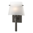 Hubbardton Forge 2010 Dark Smoke Opal Glass (GG) Beacon Hall Half Cone Glass Sconce
