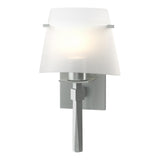 Hubbardton Forge 2010 Vintage Platinum Opal Glass (GG) Beacon Hall Half Cone Glass Sconce