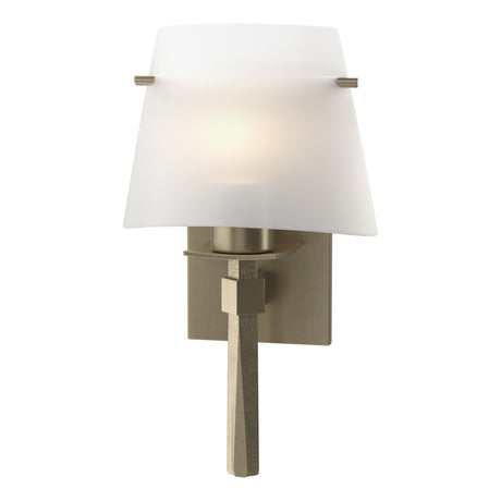 Hubbardton Forge 2010 Soft Gold Opal Glass (GG) Beacon Hall Half Cone Glass Sconce