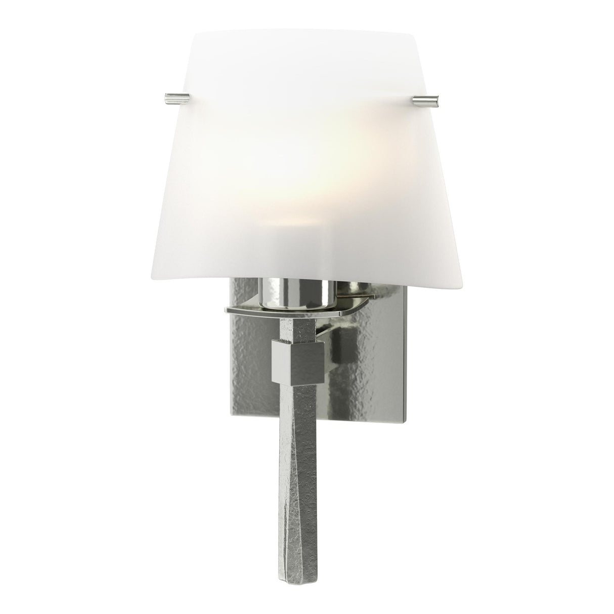 Hubbardton Forge 2010 Sterling Opal Glass (GG) Beacon Hall Half Cone Glass Sconce