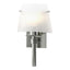 Hubbardton Forge 2010 Sterling Opal Glass (GG) Beacon Hall Half Cone Glass Sconce