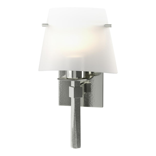 Hubbardton Forge 2010 Sterling Opal Glass (GG) Beacon Hall Half Cone Glass Sconce