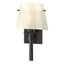 Hubbardton Forge 2010 Oil Rubbed Bronze Ivory Art Glass (CC) Beacon Hall Half Cone Glass Sconce