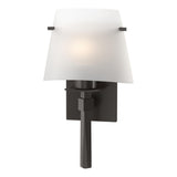 Hubbardton Forge 2010 Oil Rubbed Bronze Opal Glass (GG) Beacon Hall Half Cone Glass Sconce