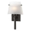 Hubbardton Forge 2010 Oil Rubbed Bronze Opal Glass (GG) Beacon Hall Half Cone Glass Sconce