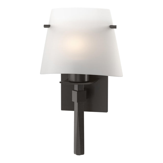 Hubbardton Forge 2010 Oil Rubbed Bronze Opal Glass (GG) Beacon Hall Half Cone Glass Sconce