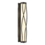 Hubbardton Forge 2015 Dark Smoke Opal Glass (GG) Twine Sconce