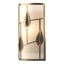 Hubbardton Forge 2016 Soft Gold White Art Glass (BB) Alison's Leaves Sconce