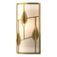 Hubbardton Forge 2016 Modern Brass White Art Glass (BB) Alison's Leaves Sconce