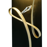 Hubbardton Forge 2017 Black Soft Gold Rhapsody LED Sconce