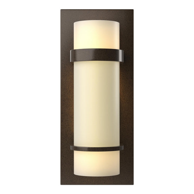 Hubbardton Forge 1999 Bronze Opal Glass (GG) Banded Sconce