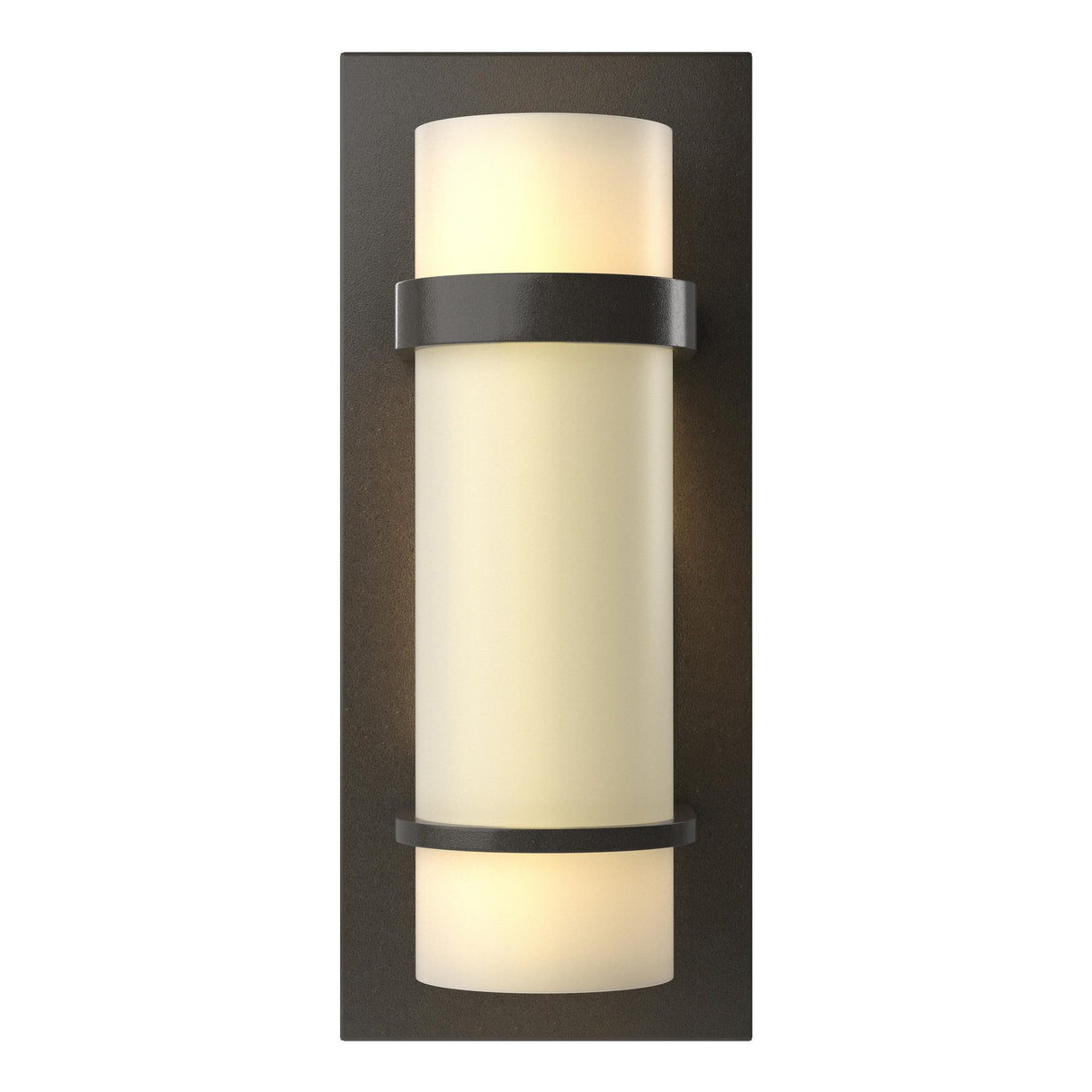 Hubbardton Forge 1999 Dark Smoke Opal Glass (GG) Banded Sconce