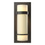 Hubbardton Forge 1999 Dark Smoke Opal Glass (GG) Banded Sconce