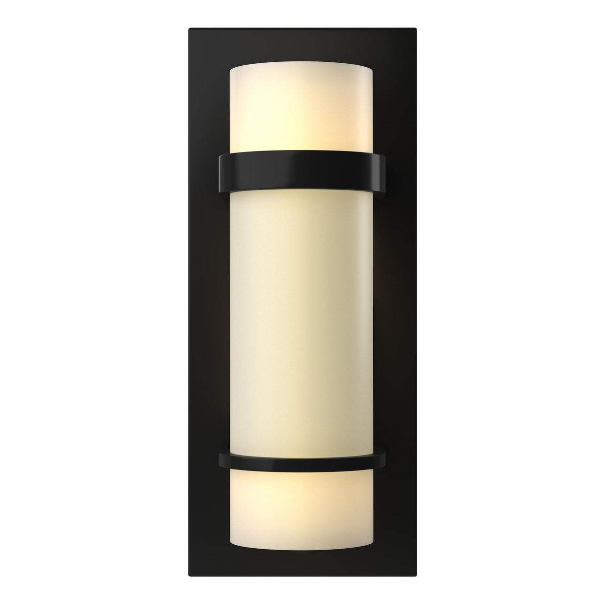 Hubbardton Forge 1999 Black Opal Glass (GG) Banded Sconce