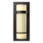 Hubbardton Forge 1999 Oil Rubbed Bronze Opal Glass (GG) Banded Sconce