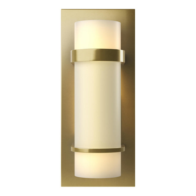 Hubbardton Forge 1999 Modern Brass Opal Glass (GG) Banded Sconce