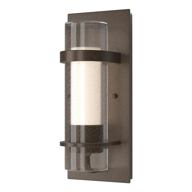 Hubbardton Forge 2020 Bronze Seeded Glass with Opal Diffuser (ZS) Torch Indoor Sconce