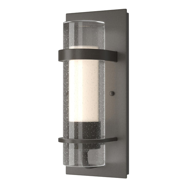 Hubbardton Forge 2020 Dark Smoke Seeded Glass with Opal Diffuser (ZS) Torch Indoor Sconce