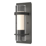Hubbardton Forge 2020 Natural Iron Seeded Glass with Opal Diffuser (ZS) Torch Indoor Sconce