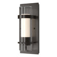 Hubbardton Forge 2020 Oil Rubbed Bronze Seeded Glass with Opal Diffuser (ZS) Torch Indoor Sconce