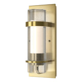 Hubbardton Forge 2020 Modern Brass Seeded Glass with Opal Diffuser (ZS) Torch Indoor Sconce
